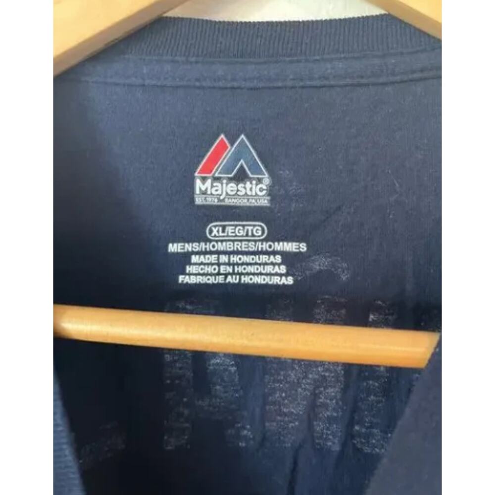 MLB ATLANTA BRAVES Acuna Jr #13 Blue Short Sleeve T-Shirt - Picture 2 of 3